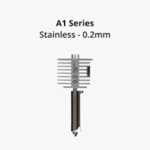 Bambu Lab A1 Hotend with Stainless Steel Nozzle 0.2Mm