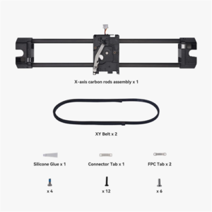 Bambu Lab X Axis Carbon Rods Assembly