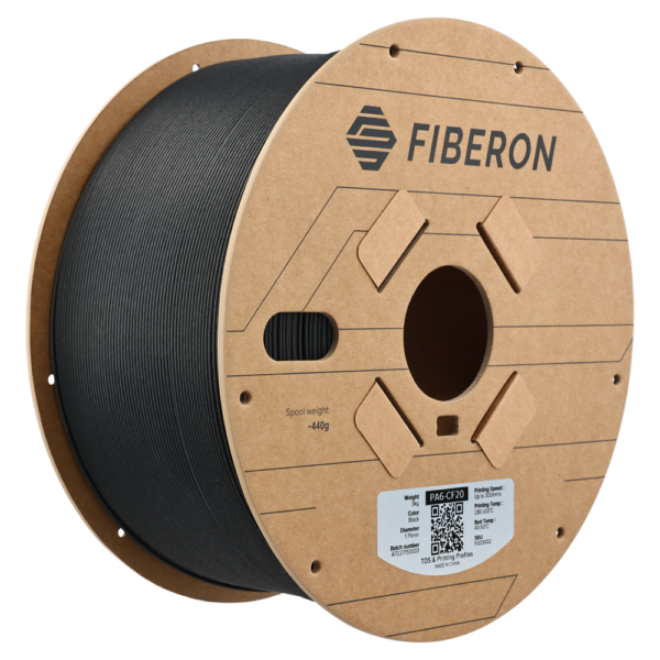 Fiberon PA6-CF20 Siyah Filament - 3 kg