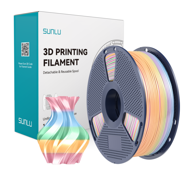 Sunlu Silk PLA+ Filament Gökkuşağı 04 - 1 kg